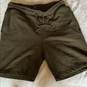 Dark Olive Green Shorts